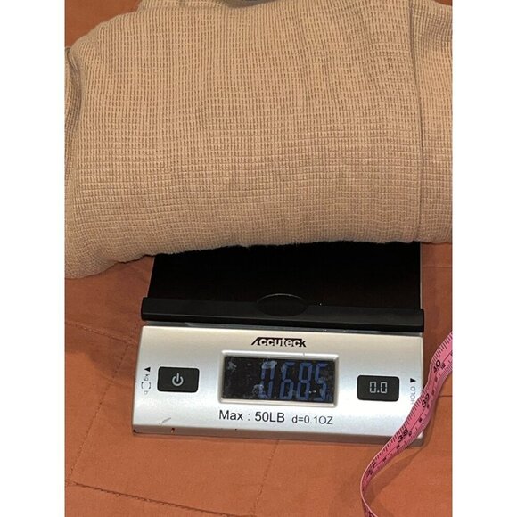 Monrow Tan Drawstring Waist & Pockets Waffle Knit Lounge Pants Women's Size S - Picture 7 of 9